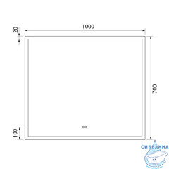 Зеркало Iddis Slide 100 см SLI1000i98