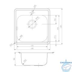 Кухонная мойка Iddis Strit S 49 STR48S0i77 шелк