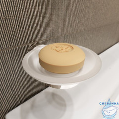 Мыльница, глянцевый хром, матовое стекло, сплав металлов, Sena, IDDIS, SENSSG0i42