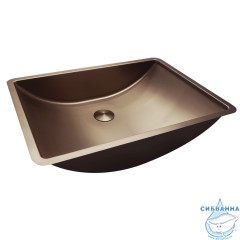 Раковина встраиваемая снизу ABBER Wasser Kreis AF2405MRG розовое золото матовое
