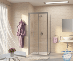 Душевое ограждение Wasserkraft Weser 90x90 профиль хром, стекло прозрачный 78F03 (без поддона)