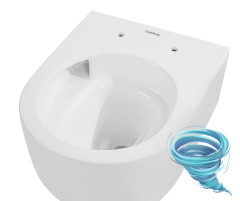 Унитаз подвесной безободковый Charus Elmo Rimless EWC700-129W с сиденьем Soft Close (микролифт)