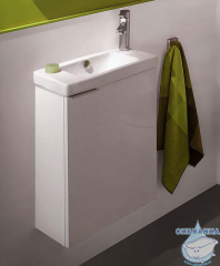 Тумба Jacob Delafon Odeon Up 50 белый глянец с раковиной Odeon Up 50