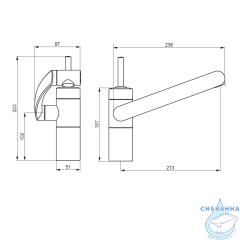 Смеситель для кухни Damixa Arc 290007264 (никель)