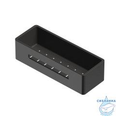 Полка для душа WHITECROSS Ergo ER2280GM (оружейная сталь)