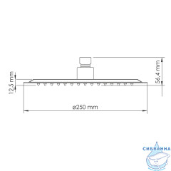 Душевая система Wasserkraft 250 1 режим A7748.338.329.290.292.291 Thermo (розовое золото)