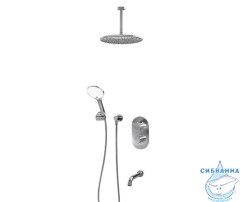 A174868  Встраиваемый комплект для ванны с верхней душевой насадкой, лейкой и изливом A174868 T