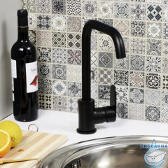 Смеситель для кухни Wasserkraft Elbe 7407 (черный матовый)