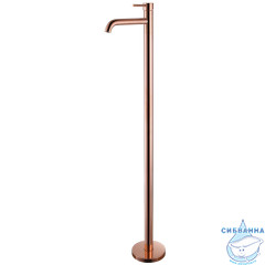  Смеситель для раковины напольный ABBER  Wasser Kreis AF8140RG (без донного клапана) (розовое золото)