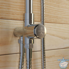 Душевой гарнитур с верхней лейкой, SpaHome, IDDIS, SPA3F0Ci76