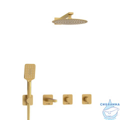 Душевая система Wasserkraft 250 1 режим A8251.307.308.180.259.285.194.201 (золото матовое)