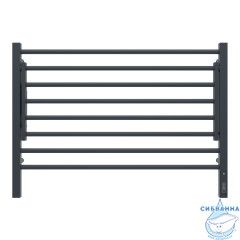 Полотенцесушитель электрический Terminus Горизонт П8 60х80 (с возможностью скрытого подключения, подключение справа) (черный муар)