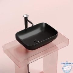  Раковина на столешницу 50 см Ceramicanova Element CN6055MB (черный матовый)