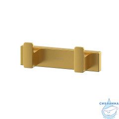 Крючок двойной WHITECROSS Cubo CU2412GLB (брашированное золото)