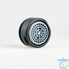 Аэратор для смесителя, силикон, M24, корпусный, наружная резьба, черный, IDDIS, 996S24A1SM-B