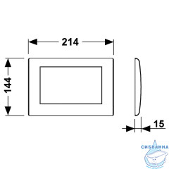 Кнопка смыва TECEplanus 9240311 (хром глянцевый)