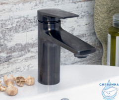 Смеситель для раковины Wasserkraft Wiese 8403 (без донного клапана) (черный матовый)