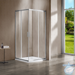Душевое ограждение Vincea Garda 110x110 профиль хром, стекло прозрачное VSS-1G1111CL