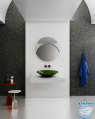 Раковина на столешницу 54 см ABBER Kristall AT2812Emerald