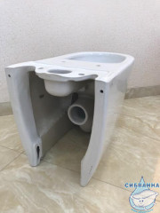 Унитаз напольный безободковый Vitra Sento (с бачком и сиденьем Soft Close (микролифт) ) 9830B003-7203