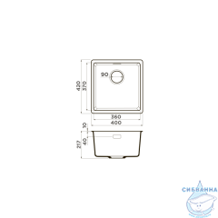 Кухонная мойка Omoikiri Kata 40-U-SA 4993422 бежевый