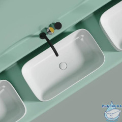  Раковина на столешницу 71 см Ceramicanova Element CN6054MW (белый матовый)