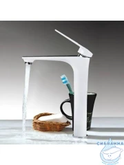 Смеситель для раковины Frap F1052-54 (хром/белый)