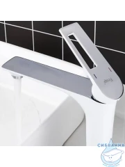 Смеситель для раковины Frap F1052-54 (хром/белый)