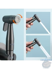 Встраиваемый смеситель Raglo R20.52.09 с гигиеническим душем (графит)