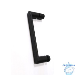 Душевое ограждение ABBER Schwarzer Diamant AG01118B 110x80 профиль черный, стекло прозрачное (без поддона)