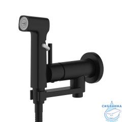 Встраиваемый смеситель с гигиеническим душем Aquatek Ника AQ1819MB (черный матовый )