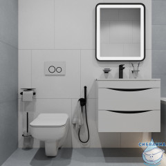 Кнопка смыва Iddis Unifix UNI03WBi77 белый матовый