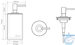 Дозатор для жидкого мыла Bemeta Gamma 145609320