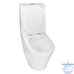 Унитаз напольный безободковый Azario Anteo Round AZ-1219A с бачком и сиденьем Soft Close (микролифт)