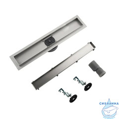 Дренажный трап для душа Gappo G86007-4 600 под плитку (сатин)