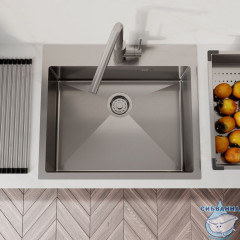 Мойка, нерж. сталь, сатин, 590*510, Haze, IDDIS, HAZ59S0i77