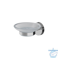 Мыльница, глянцевый хром, матовое стекло, сплав металлов, Sena, IDDIS, SENSSG0i42