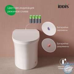 PULIDSEi26, Приставной унитаз с функцией импульсного смыва, Pulse, IDDIS