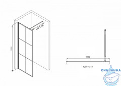 Walk-in Abber Immer Offen AG62120B 120x200 см