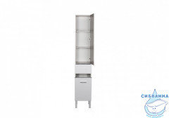 Пенал напольный Aquanet Верона 35 белый с бельевой корзиной 178973