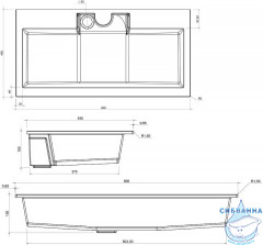  Мебельная раковина Aquanet Фортуна 90