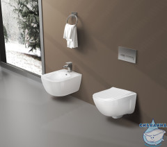 Унитаз подвесной безободковый Aquatek Дива AQ2012B-00 (с сиденьем Soft Close (микролифт) 