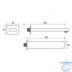 Излив для ванны Ravak Chrome CR 027.00 X07P113