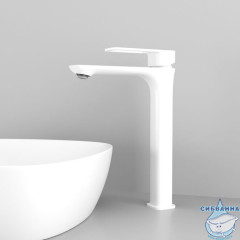 Смеситель для настольного умывальника, белый матовый, Slide, IDDIS, SLIWT01i01