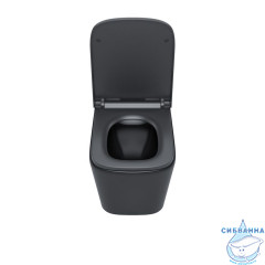 Унитаз подвесной безободковый, чёрный матовый, Bild, IDDIS, BILR2BMi25