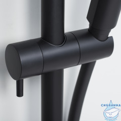 Душевая система Wasserkraft A28801 Thermo 300 1 режим (черный матовый)