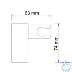 Держатель душа настенный WasserKRAFT A011 (хром)