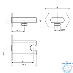 Шланговое подсоединение Lemark LM3985C