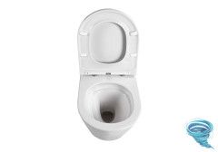 Унитаз подвесной безободковый Aquatek Вега AQ1904T-00 с сиденьем Soft Close (микролифт)
