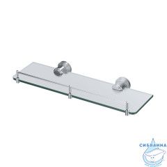 Полка, матовое стекло, хром глянцевый, Виндзор (Windsor), IDDIS, WINSC00i44